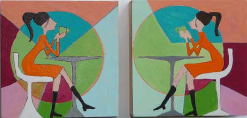 Acryl auf Holz