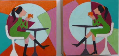 Acryl auf Holz
