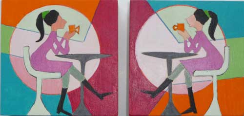 Acryl auf Holz
