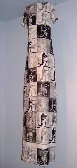Linoldruck auf Stoff