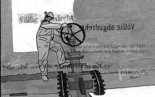 Mischtechnik auf Pappe